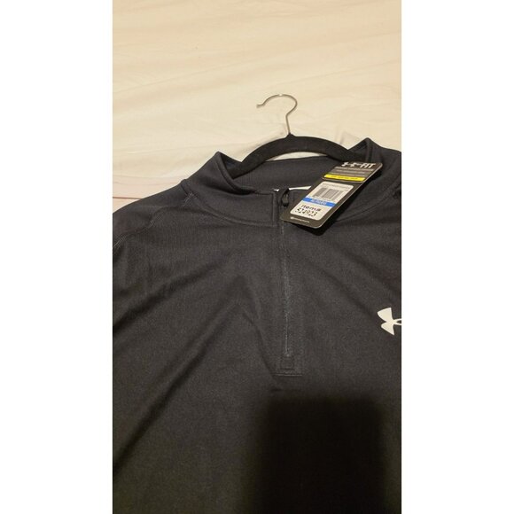 Under Armour Top Mens XL Quarter Zip Pull on HeatGear Long Sleeve NWT Activewear - Picture 7 of 12